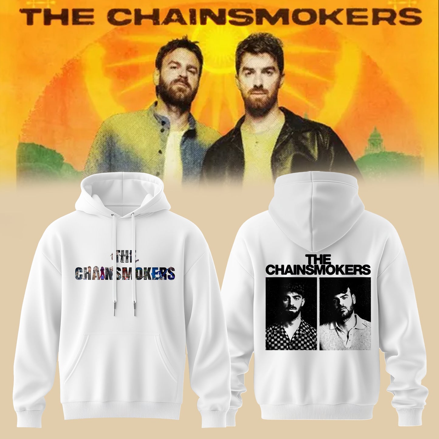 The Chainsmokers Tour 2026 Premium 3D All-Over Print Hoodie V3