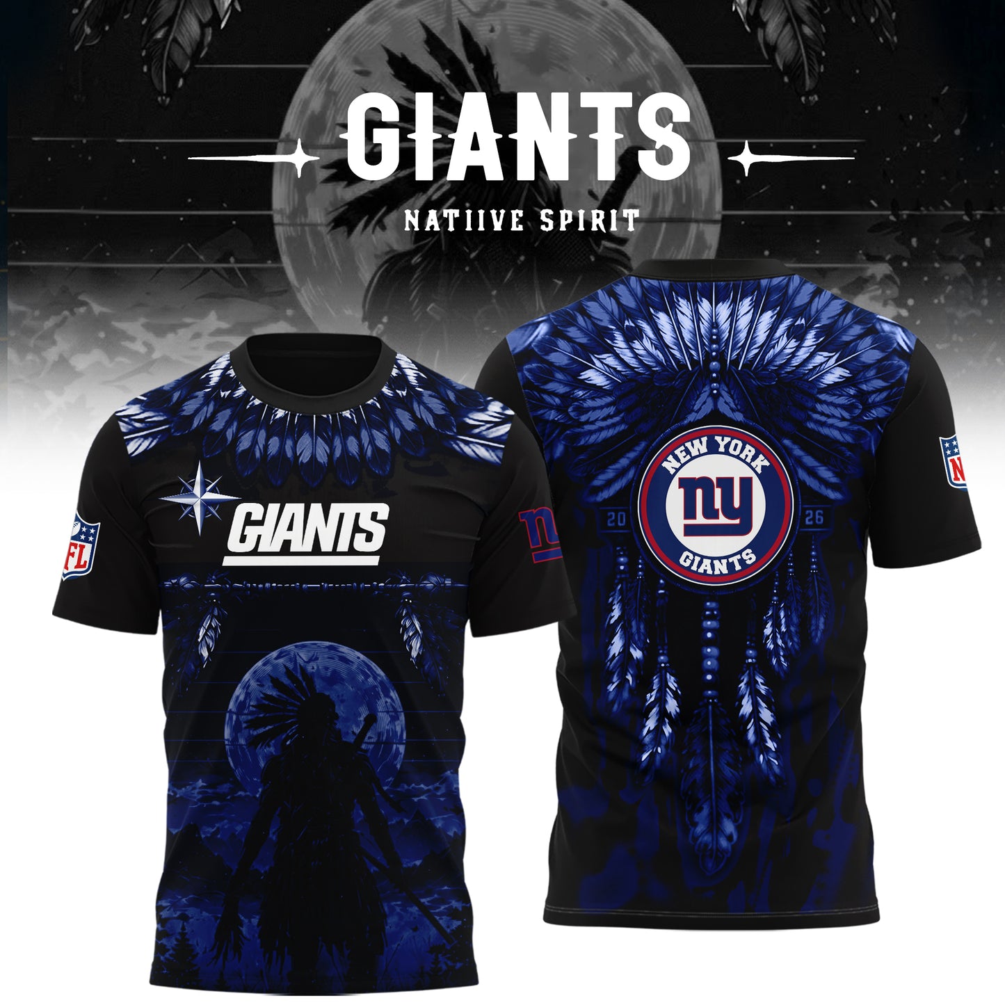 Limited Editon New York Giants Native Spirit Heritage 2026 Shirt