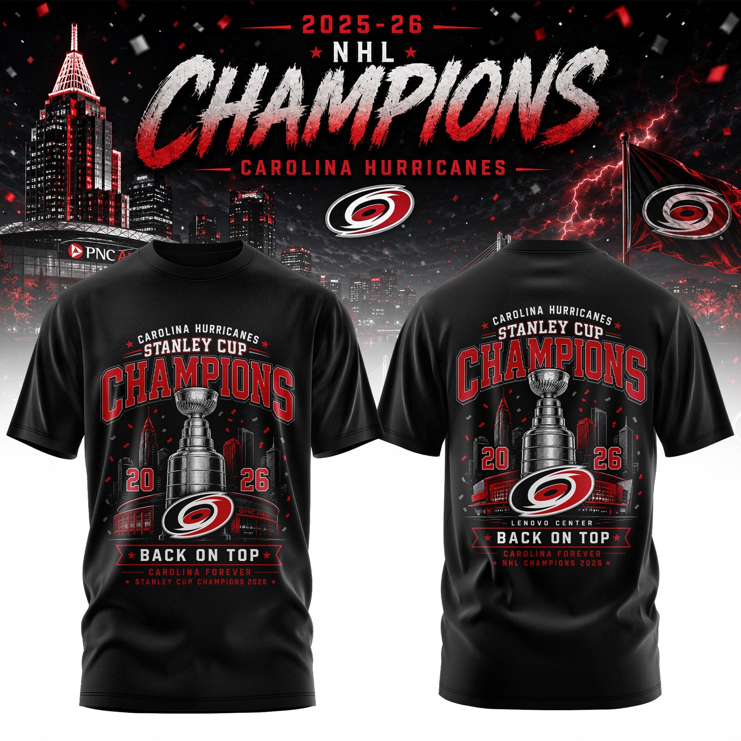 Champions CANIACS 2026 Stanley Cup Edition Tee