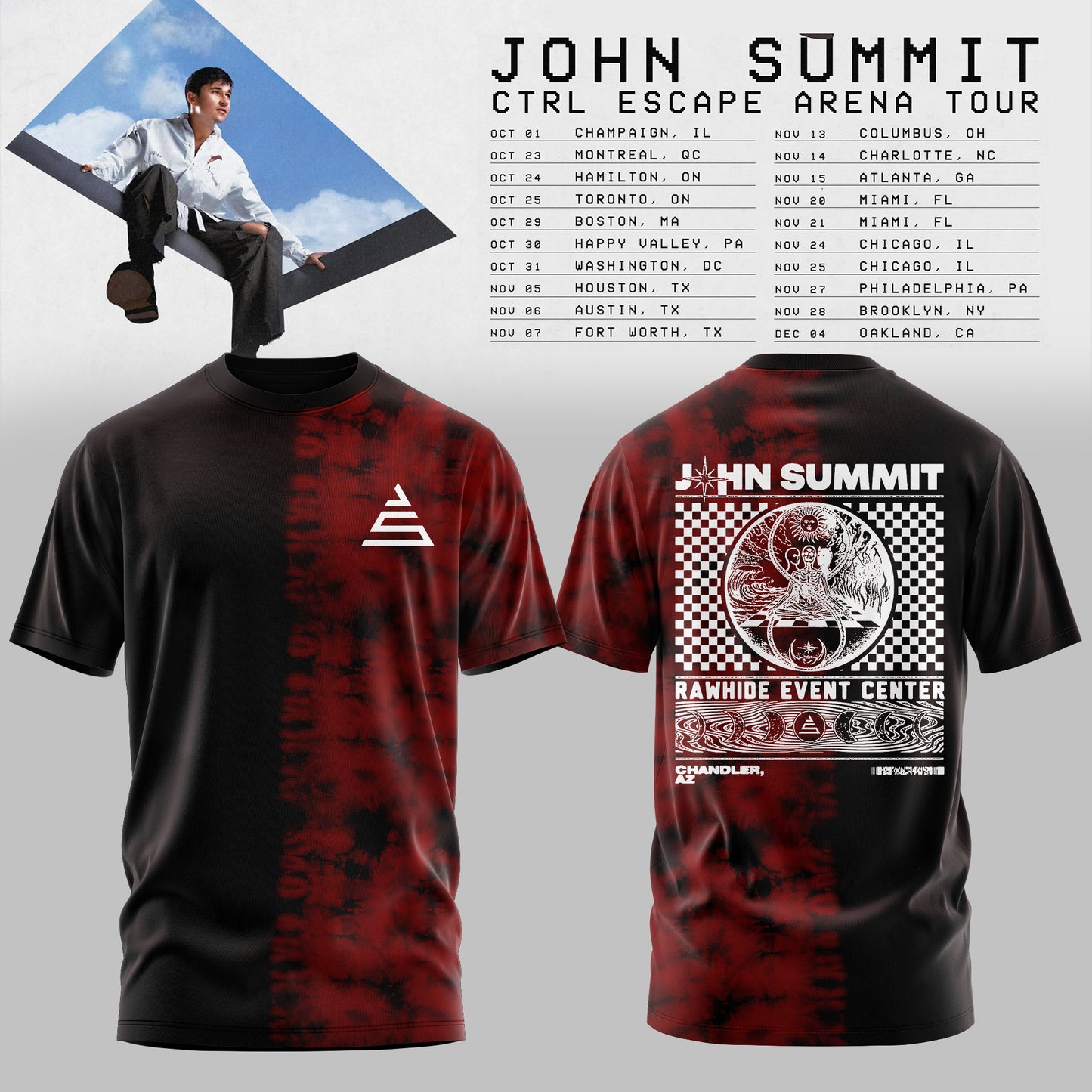 John Summit – CTRL ESCAPE Arena Tour 2026 T-shirt