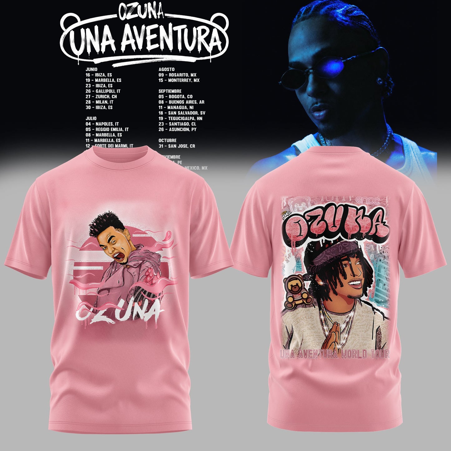 OZUNA – UNA AVENTURA WORLD TOUR COLLECTION T-SHIRT