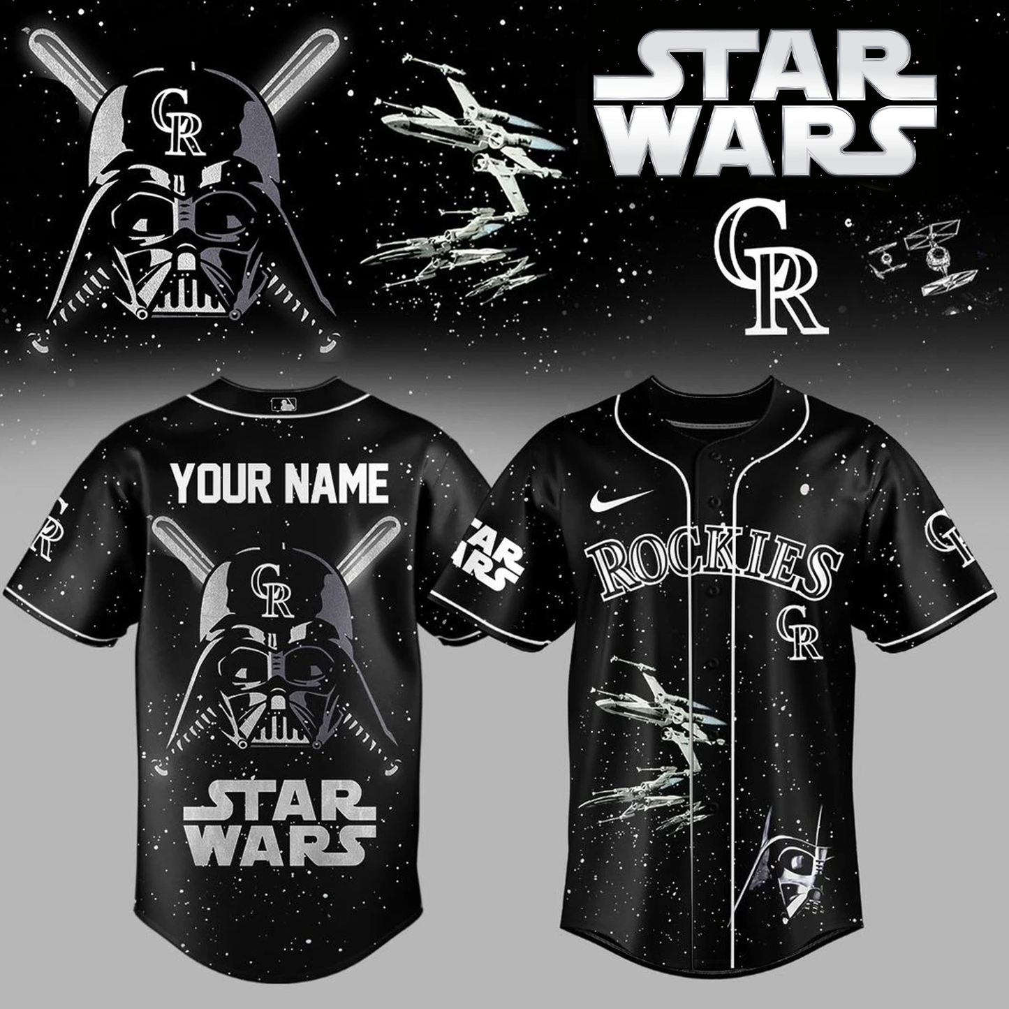 _.Star Wars Edition Baseball Jersey