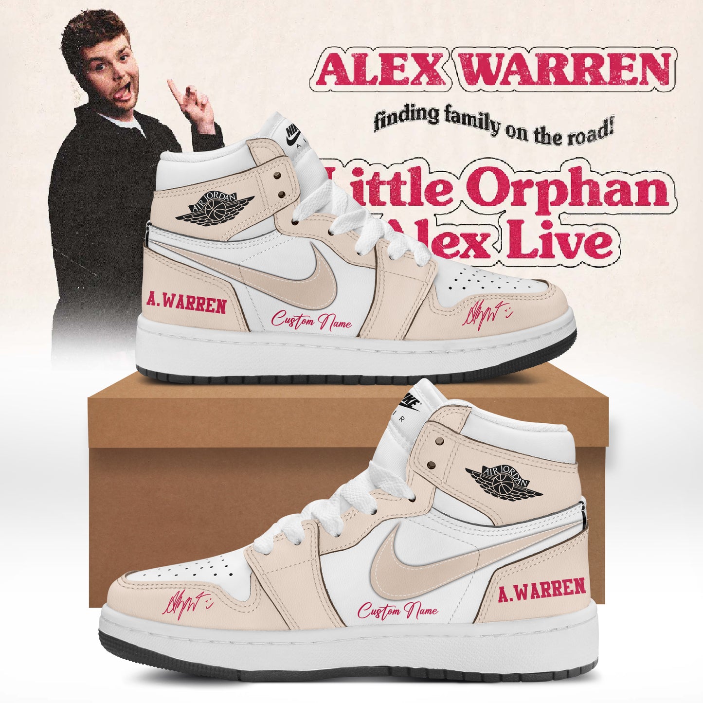 .Alex Warren’s “Little Orphan Alex” Tour Shoes