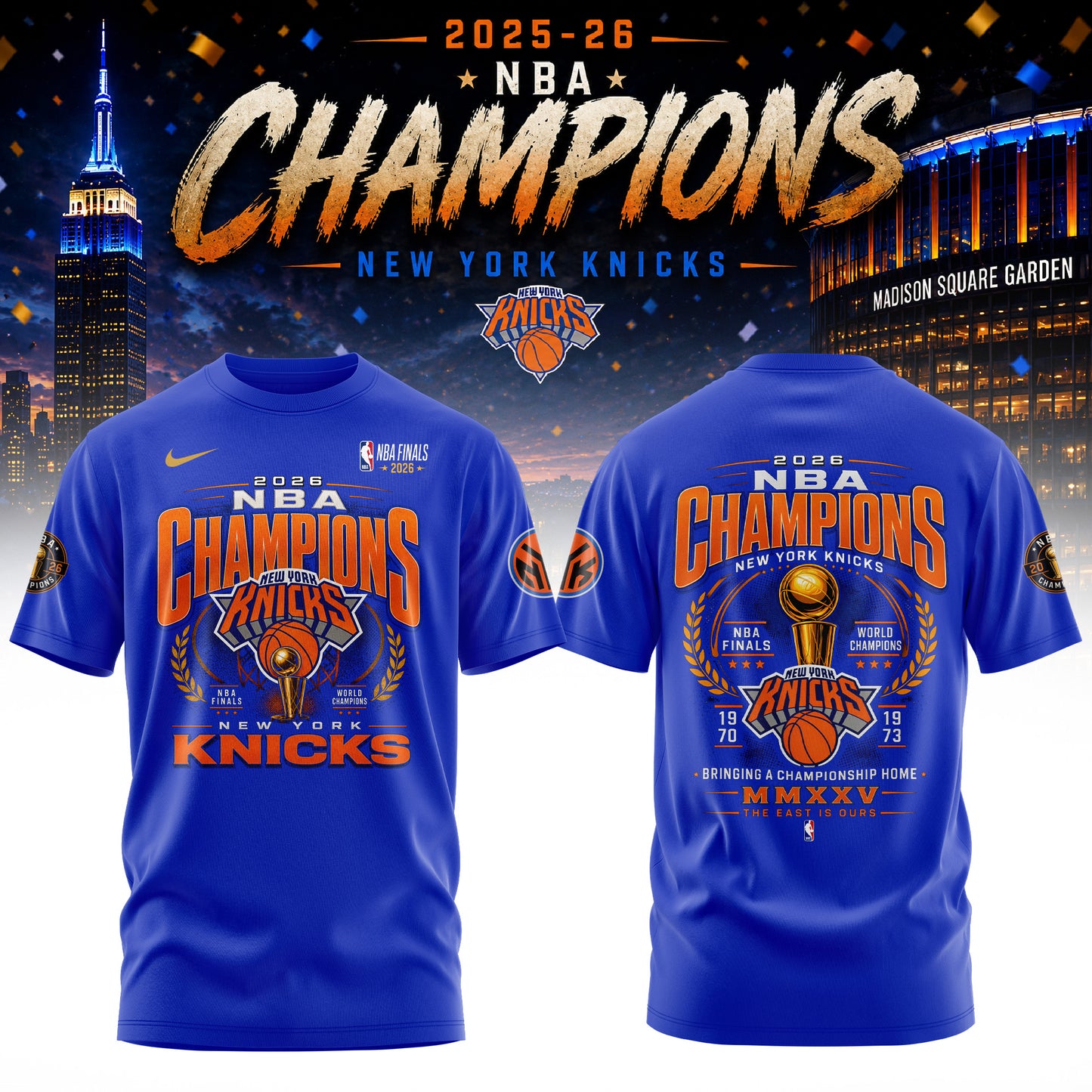 _ New York Knick 2026 Champions Tshirt