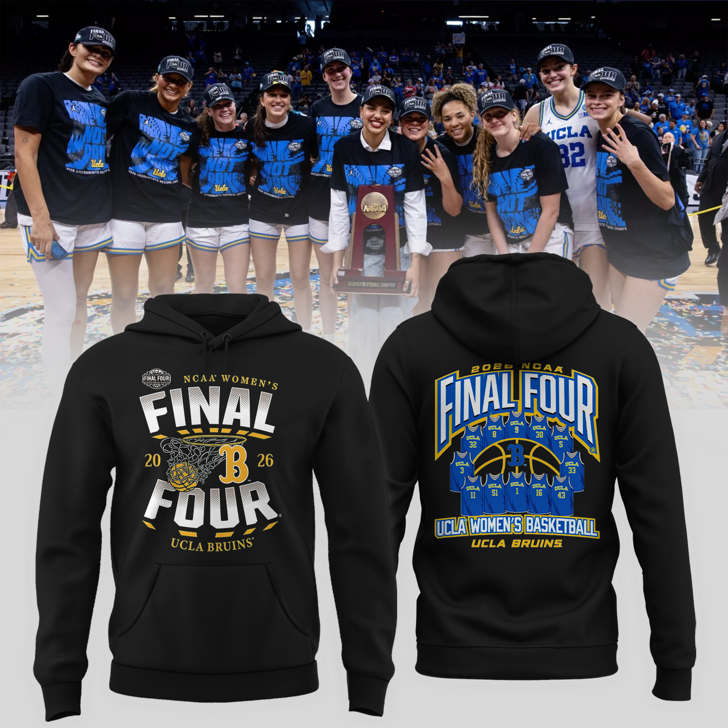 UCLA 2026 Women’s Basketball Five Four Hoodie Limited Edition