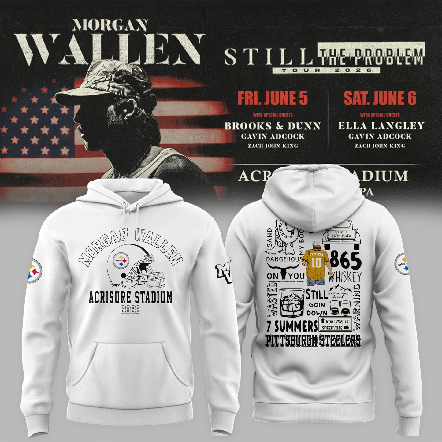 🔥 MW x Pittsburgh Stadium Tour 2026 Limited Edition Hoodie
