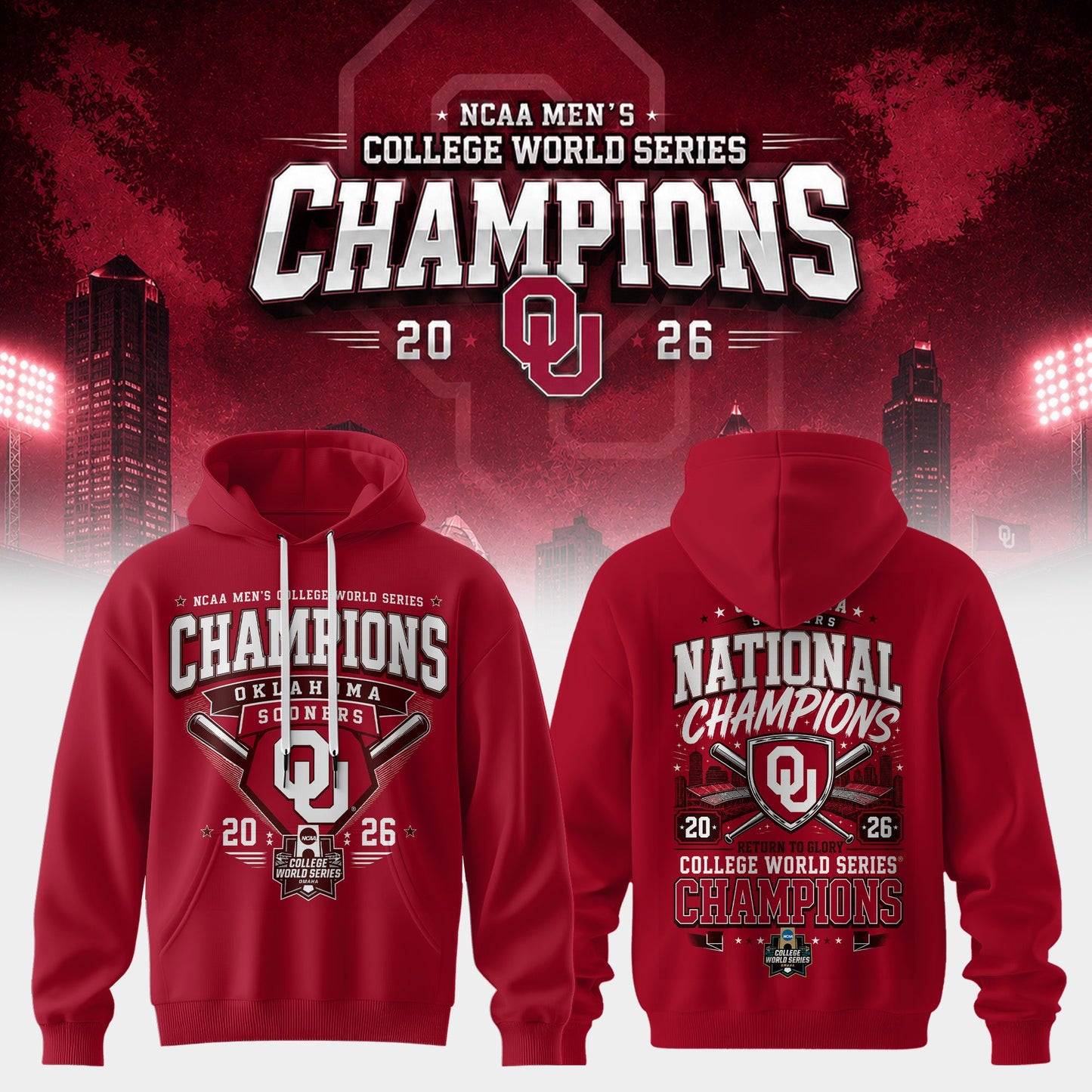 Men’s College World Series Champions 2026 Edition Hoodie