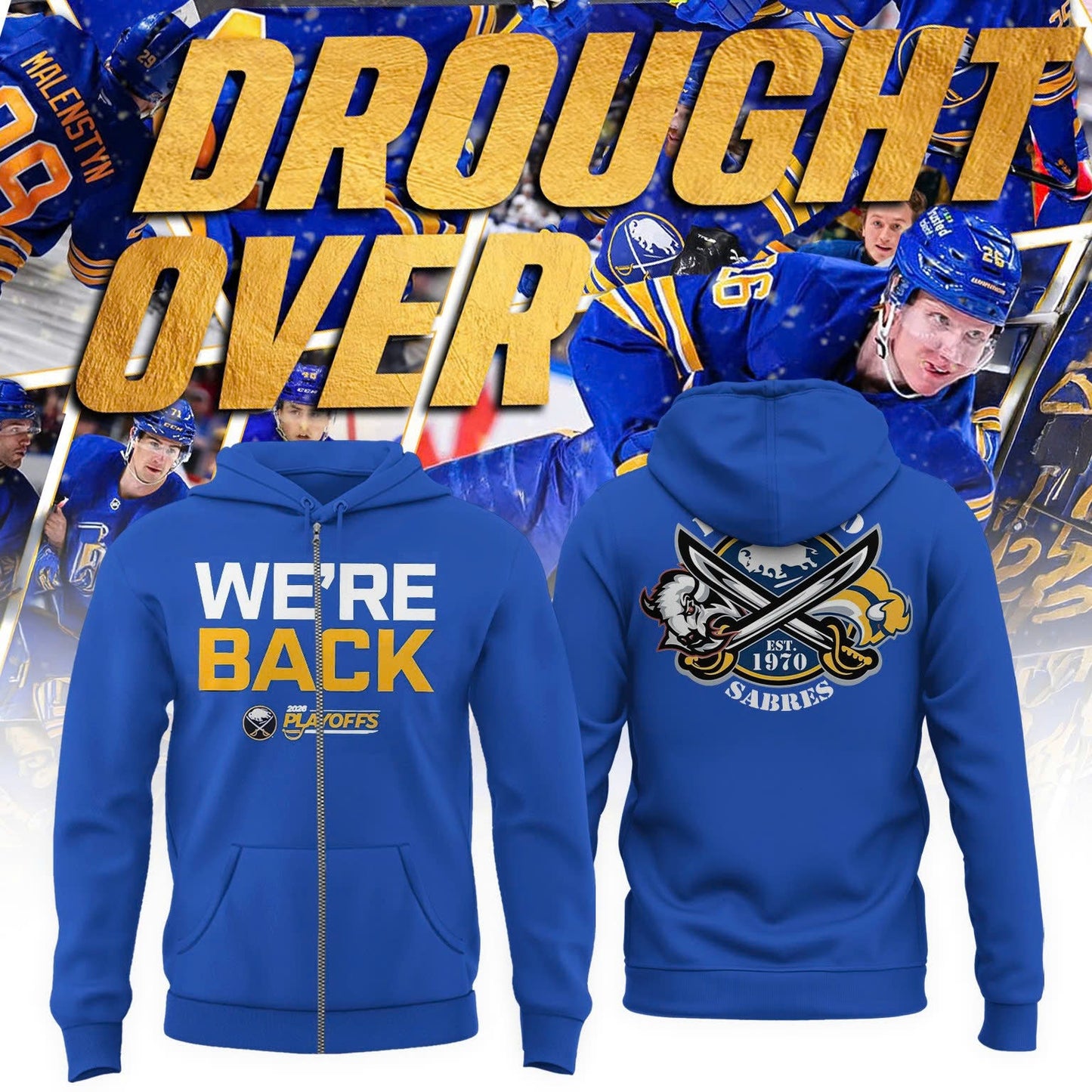 Sabres Playoff Pursuit ZipHoodie