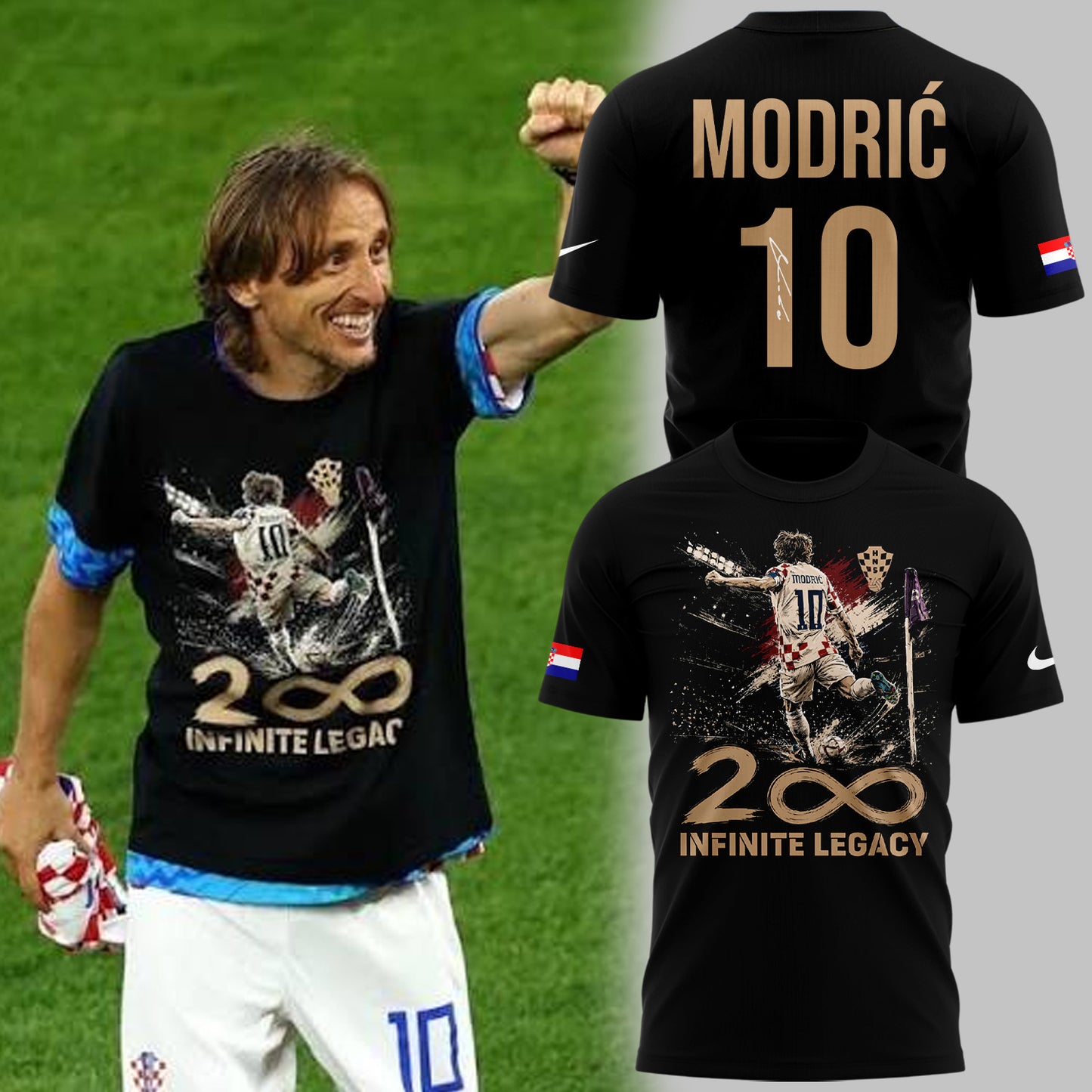 Limited Edition Luka Modrić – Captain. Legend. Midfield Maestro Shirt