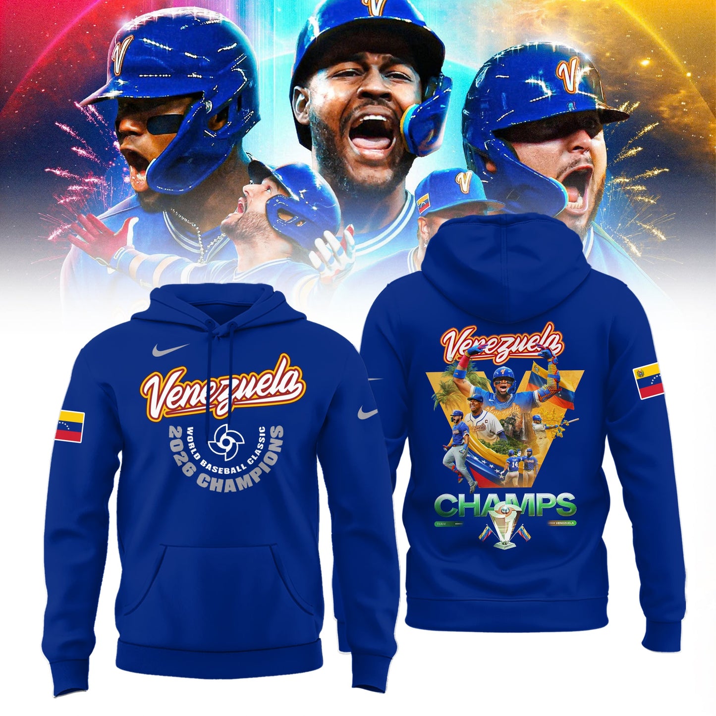 🏆️🏆️🏆 Venezuela Baseball World Baseball Classic Champions 2026 Hoodie