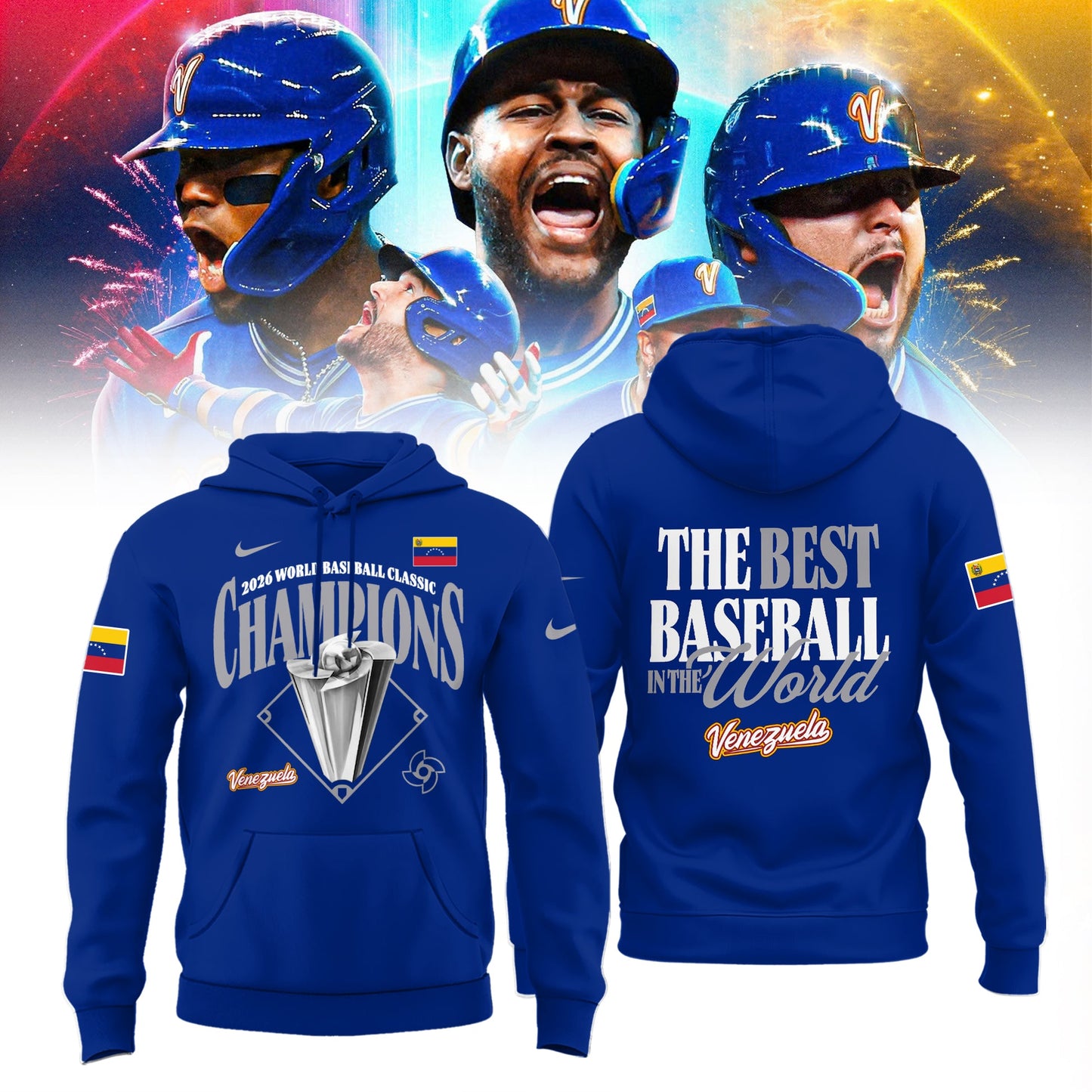 ποΈποΈπ Venezuela Baseball World Baseball Classic Champions 2026 Hoodie