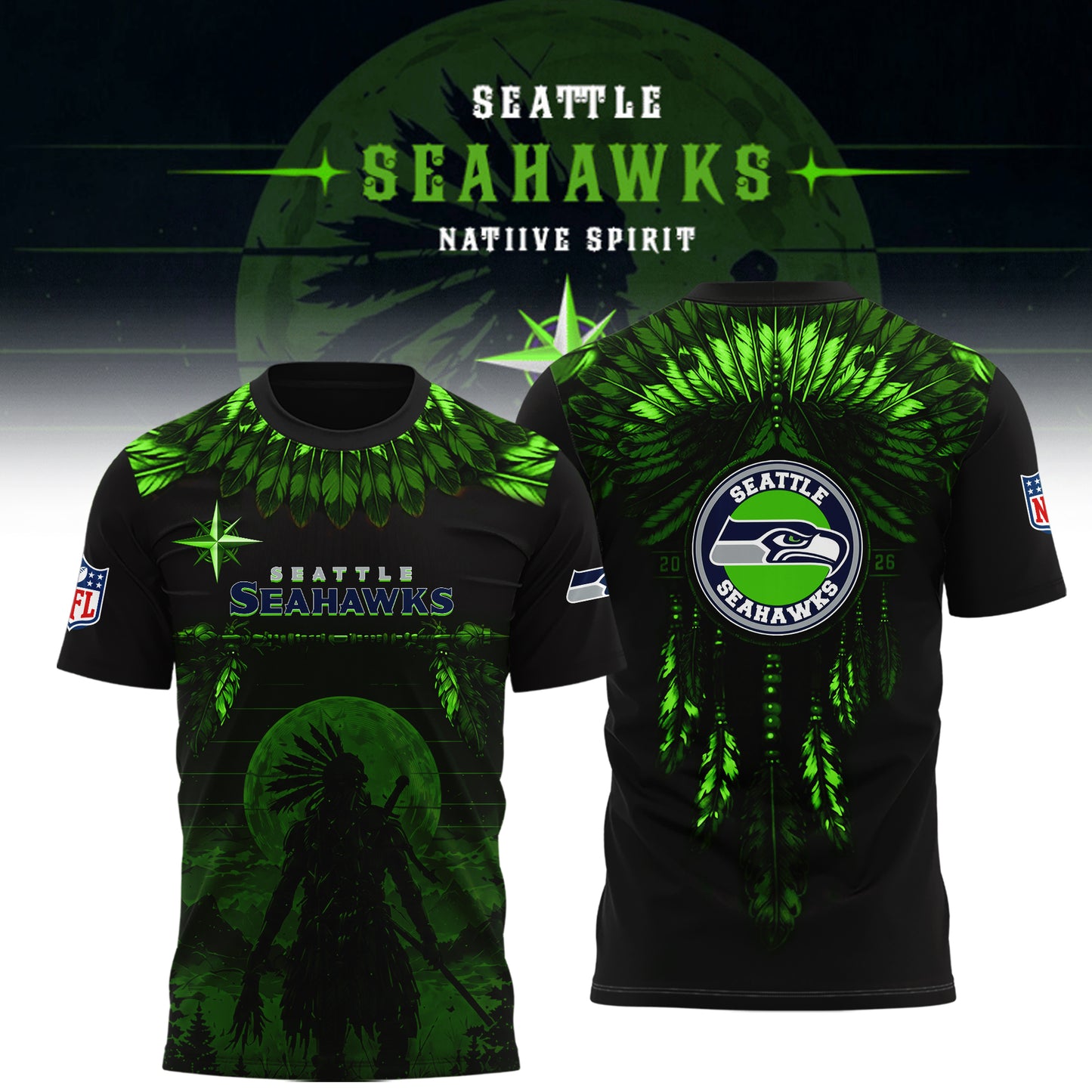 Limited Editon Seattle Seahawks Native Spirit Heritage 2026 Shirt