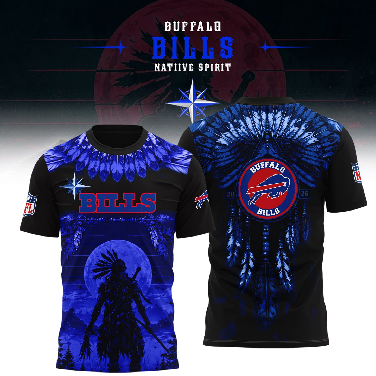 Limited Editon Buffalo Bills Native Spirit Heritage 2026 Shirt