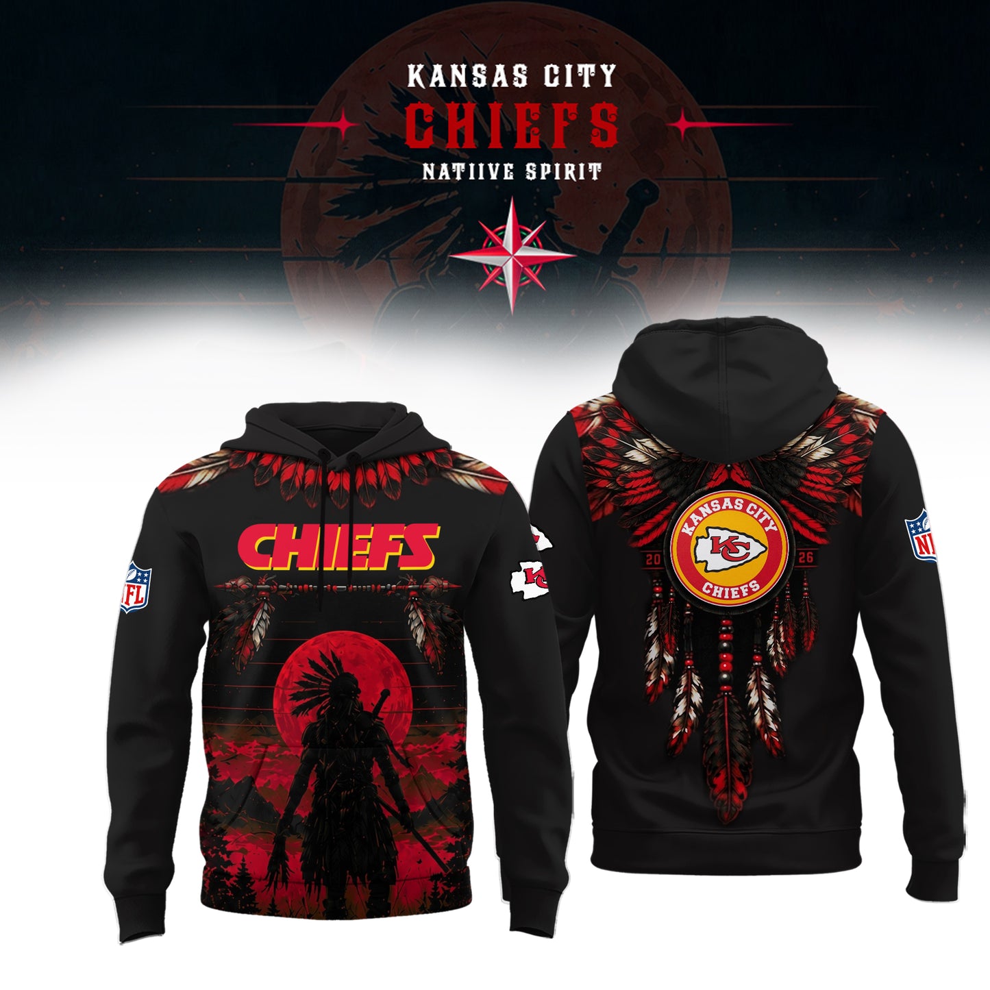 Limited Editon Kansas City Chiefs Native Spirit Heritage 2026 Shirt