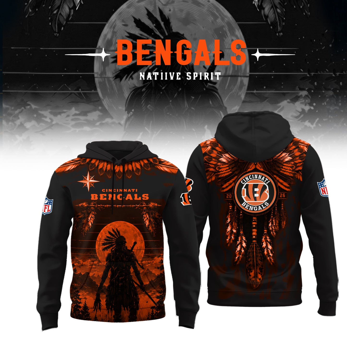 Limited Editon Cincinnati Bengals Native Spirit Heritage 2026 Shirt