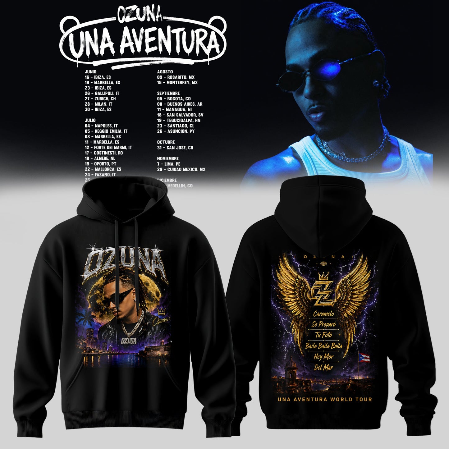 OZUNA – UNA AVENTURA WORLD TOUR COLLECTION HOODIE