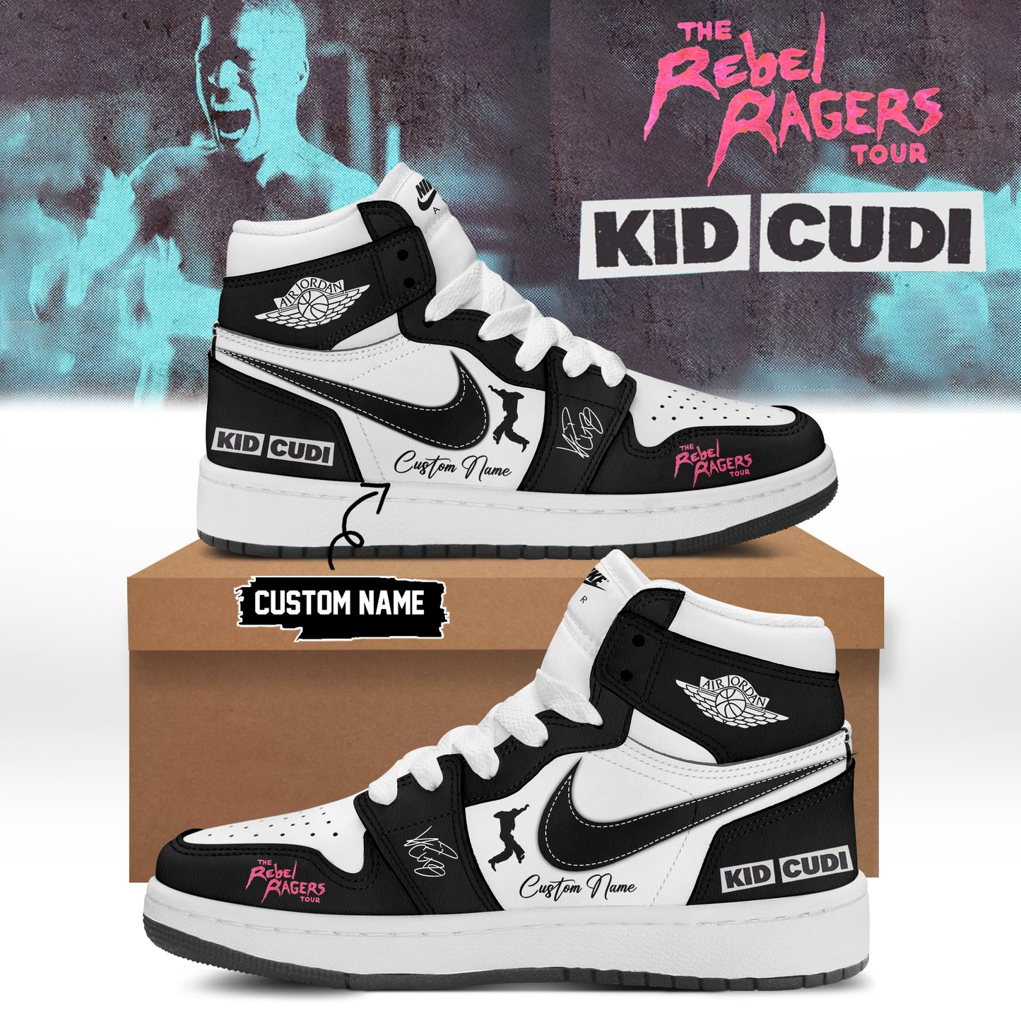 ,,KID CUDI ”The Rebel Ragers Tour 2026” Limited Edition Signature – Shoes 8