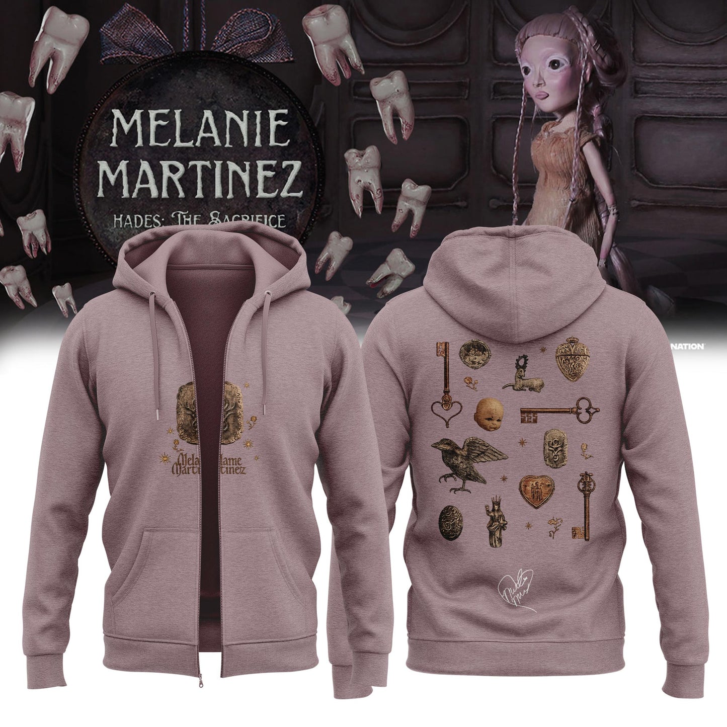 Melanie Martinez ”HADES: THE SACRIFICE TOUR 2026” Limited Edition Signature – Zip Hoodie