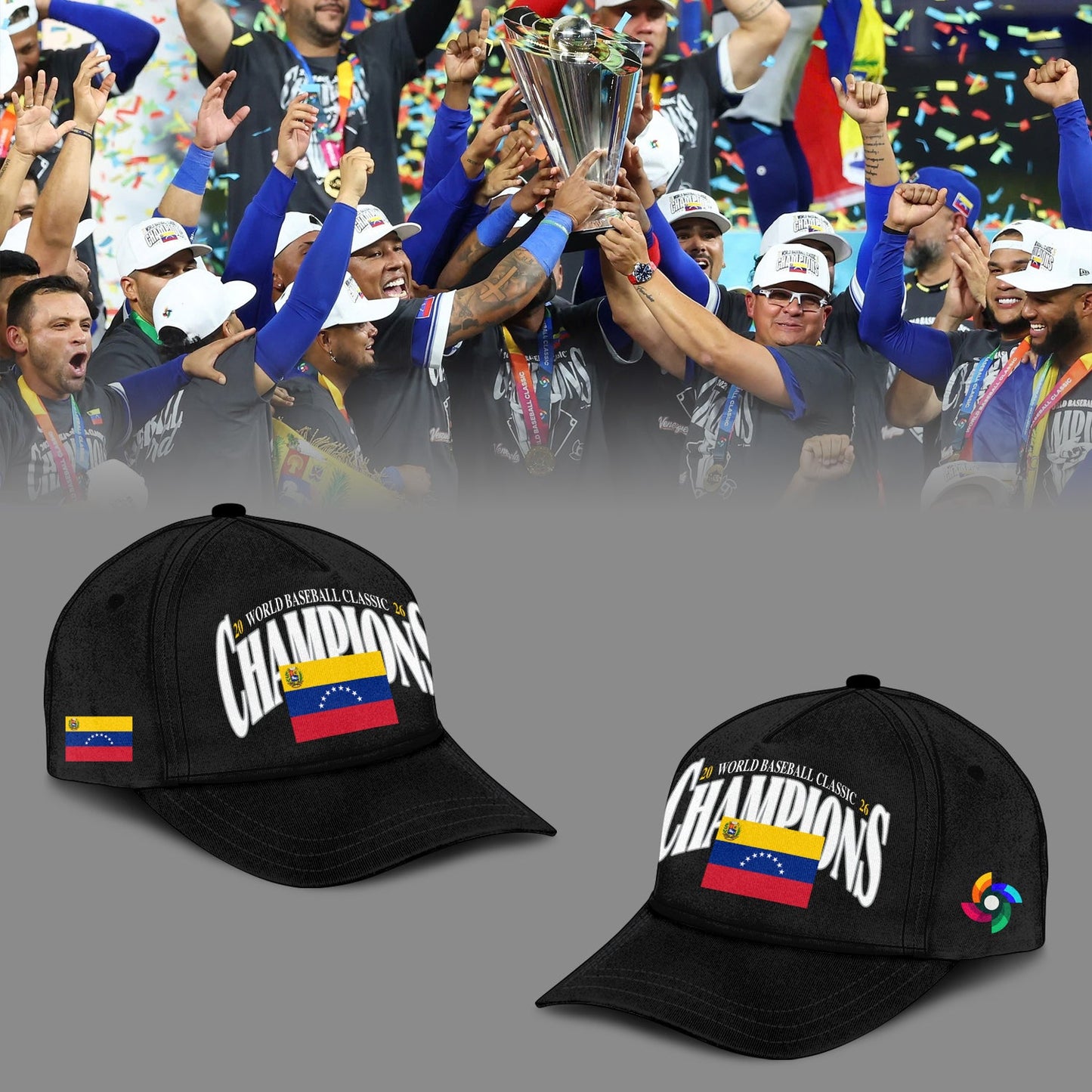 ποΈποΈπ Venezuela Baseball World Baseball Classic Champions 2026 Hoodie