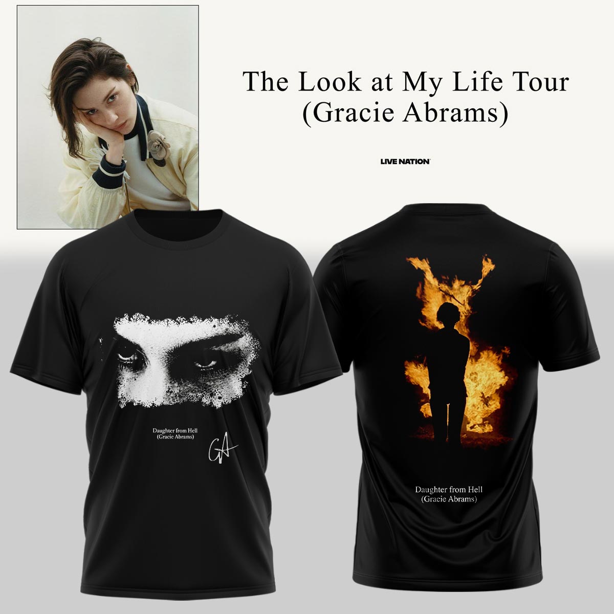Gracie Abrams Daughter from Hell Signed TShirt