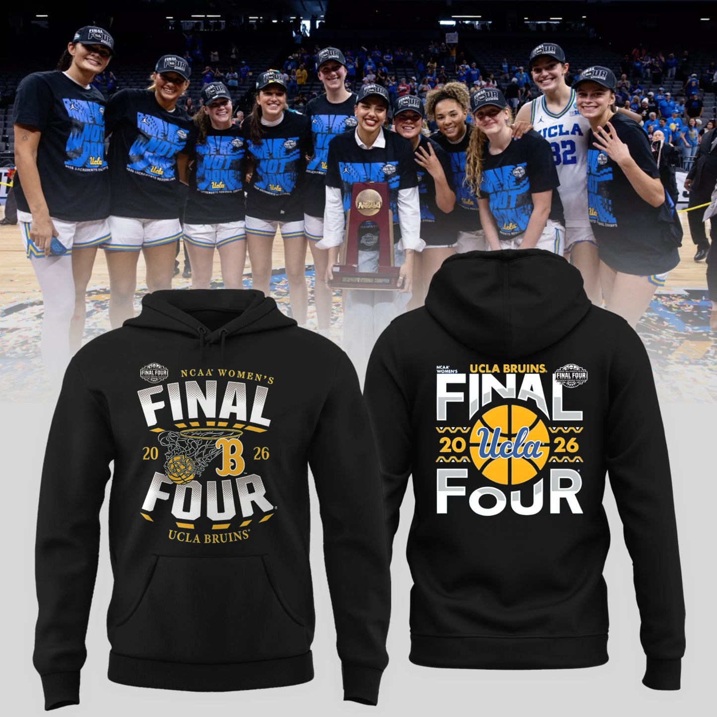UCLA 2026 Women’s Basketball Five Four Hoodie Limited Edition