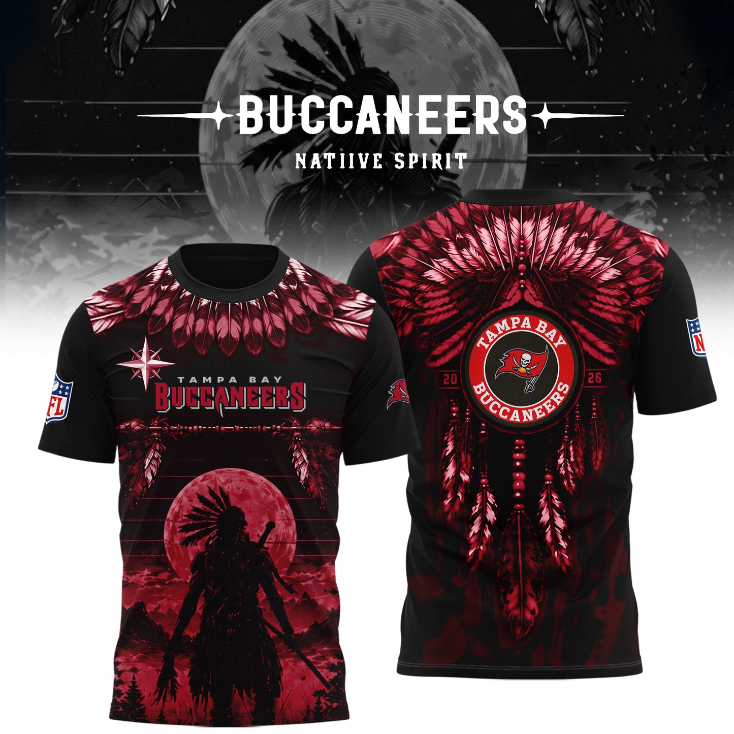 Limited Editon Tampa Bay Buccaneers Native Spirit Heritage 2026 Shirt
