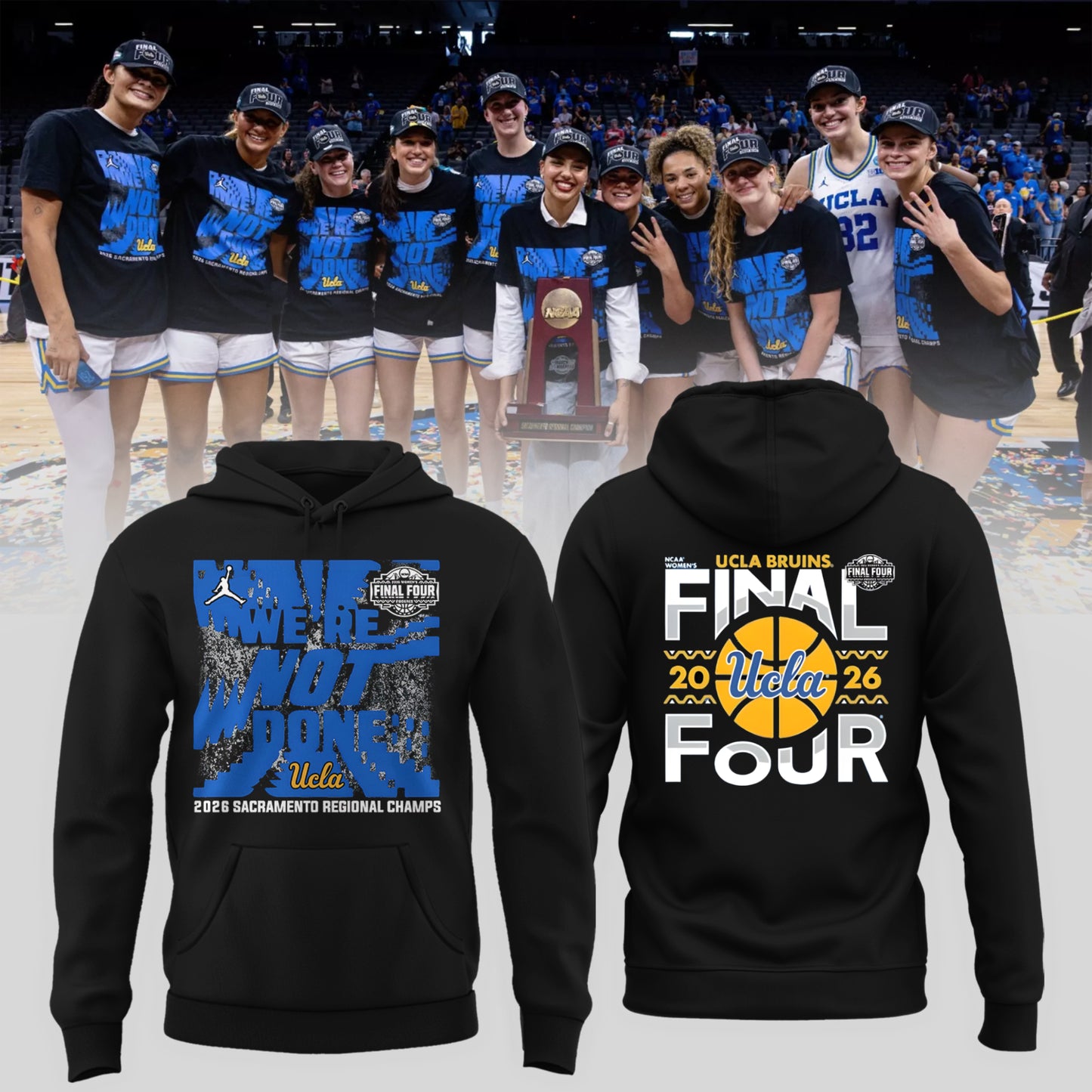 UCLA 2026 Women’s Basketball Five Four Hoodie Limited Edition
