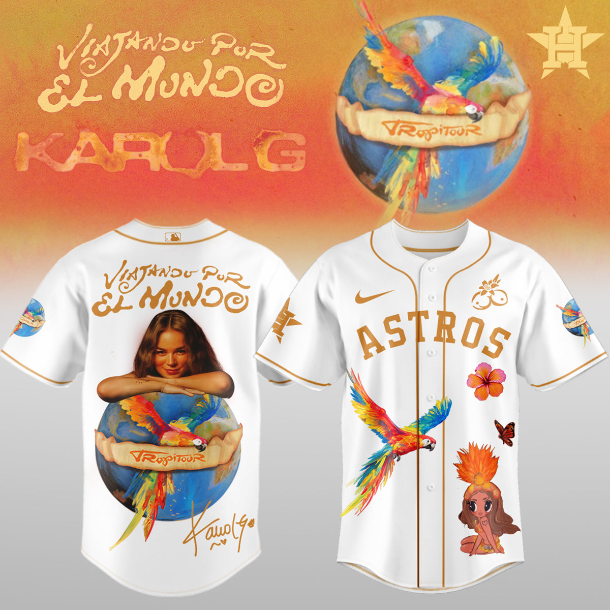 .Baseball x Karol G – Nos Vamos de Tour JERSEY(All Team)