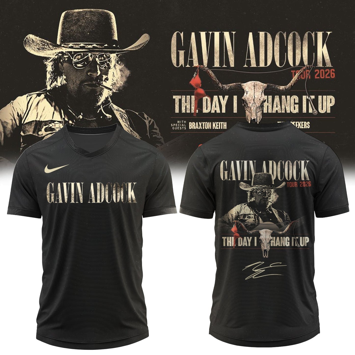 ,,.Gavin Adcock ”The Day I Hang It Up Tour 2026” Signature – Jersey