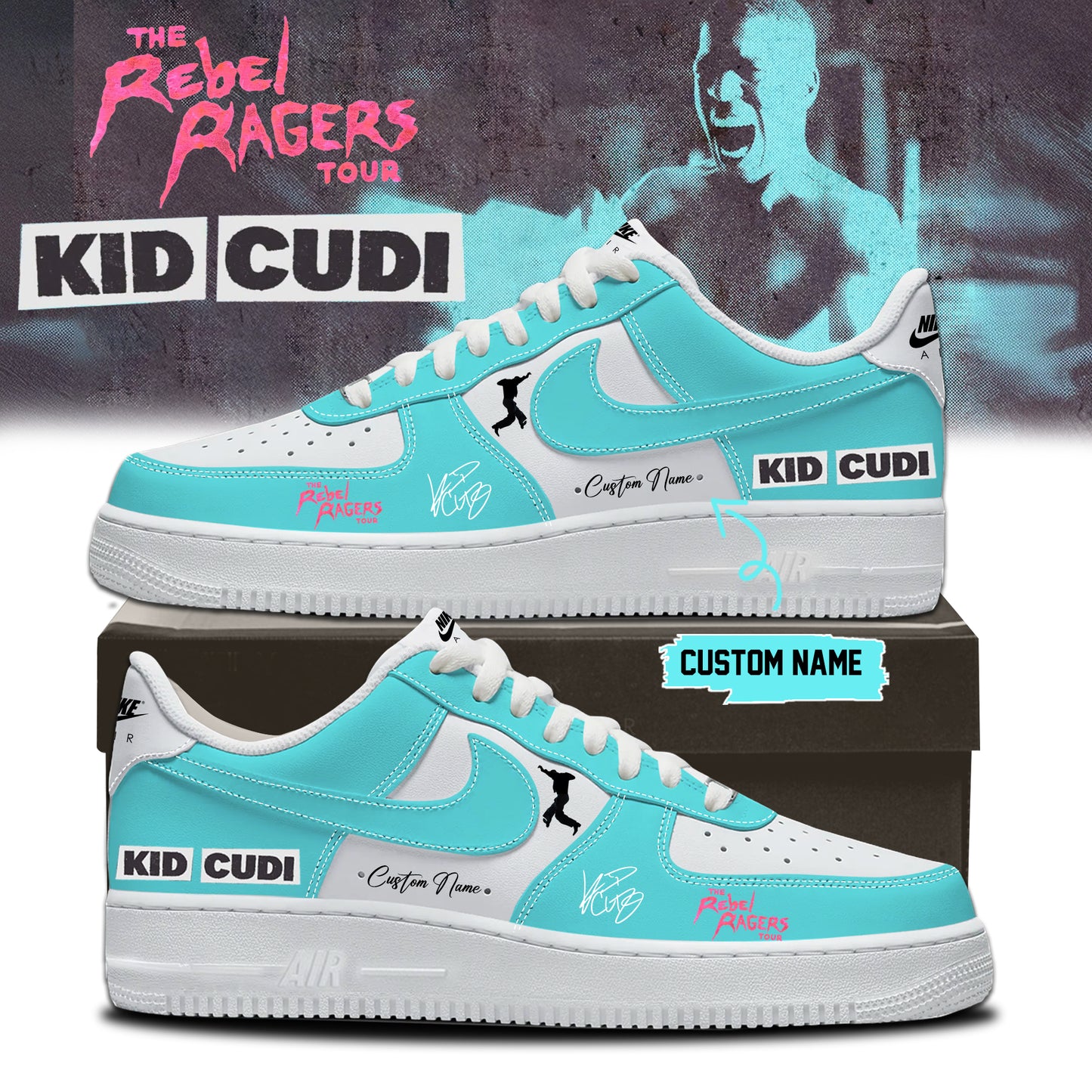 ,,KID CUDI ”The Rebel Ragers Tour 2026” Limited Edition Signature – Shoes 6