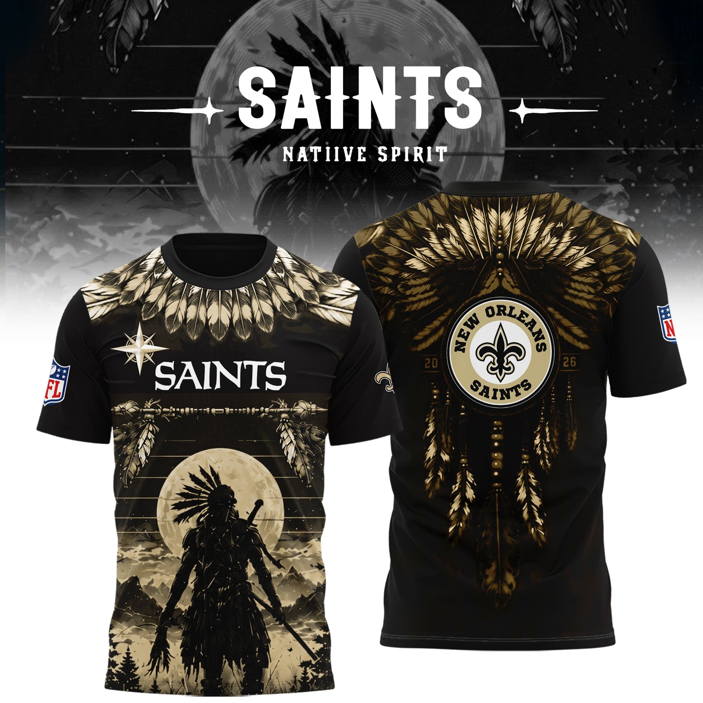 Limited Editon New Orleans Saints Native Spirit Heritage 2026 Shirt