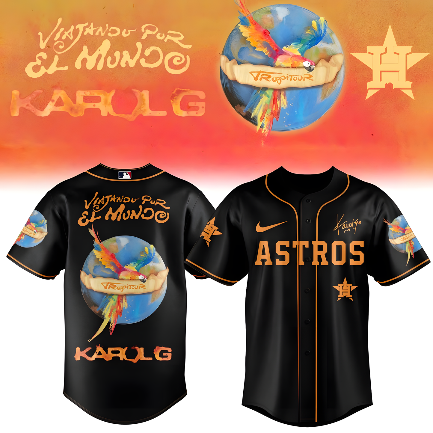 Karol G x Baseball – Nos Vamos de Tour JERSEY(All Team )