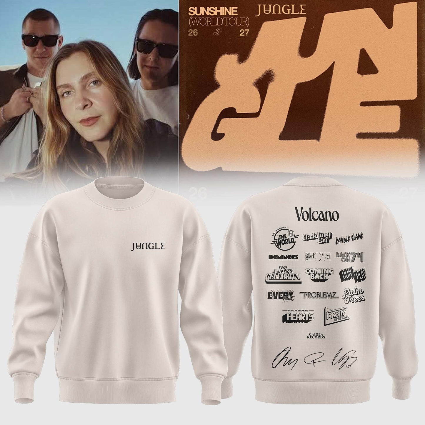 ,,.Jungle – Sunshine World Tour 2026/27 Limited Edition Signature – Sweatshirt