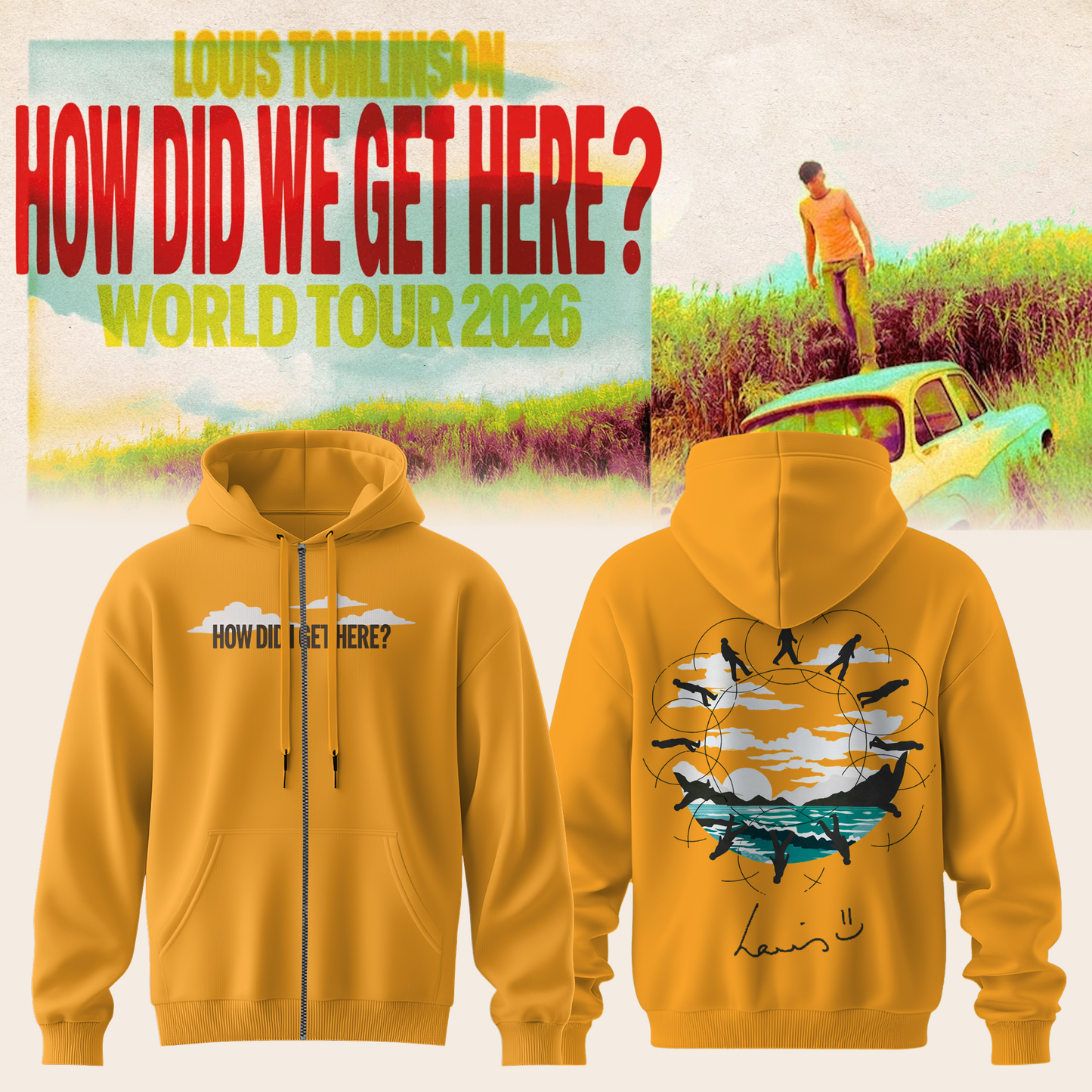 LOUIS How Did We Get Here? Tour Zip Hoodie