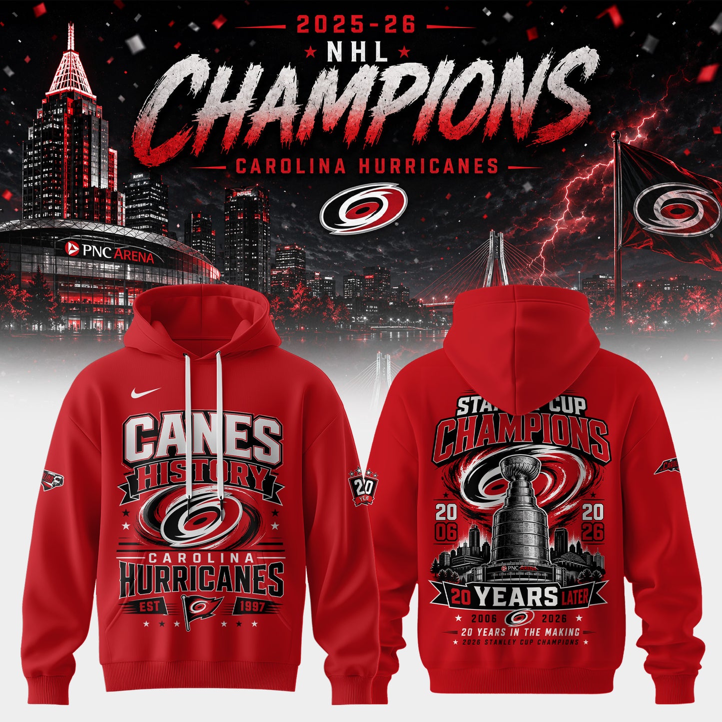 Champions CANIACS 2026 Stanley Cup Edition Hoodie