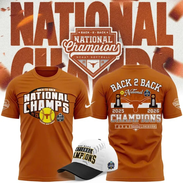 Limited Edition Longhorns 2026 Softball National Champions π₯π€π Shirt