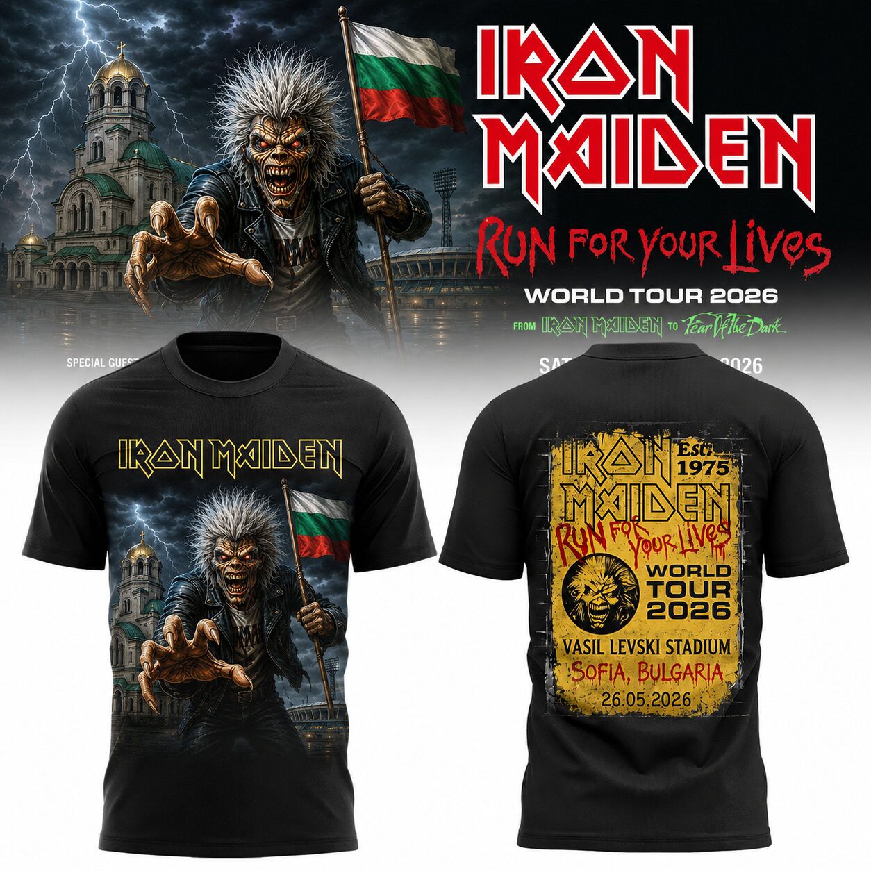Limited Edition Run For Your Lives 2026 At Sofia, Bulgaria Shirt