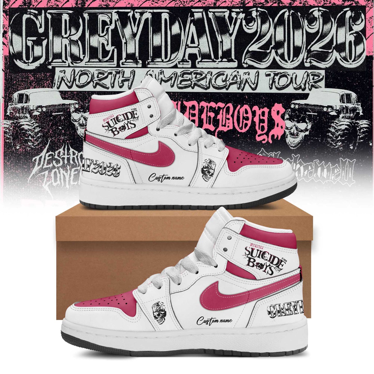 Grey Day 2026: Official Custom Kicks for the Suicideboys Faithful