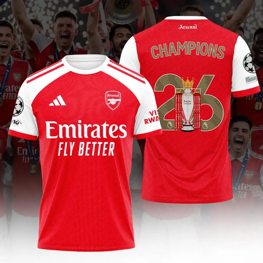 Arsenal F.C Premier League champions 25/26 T-SHIRT