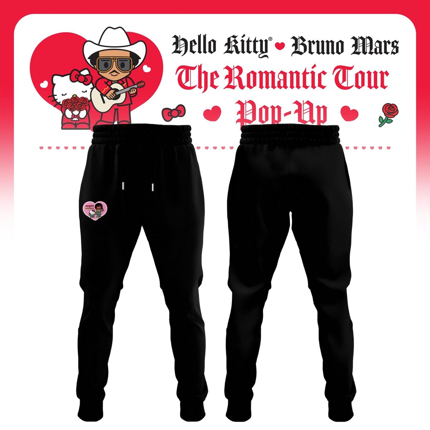 Bruno Mars x Hello Kitty "The Romantic Tour" Sweatshirt