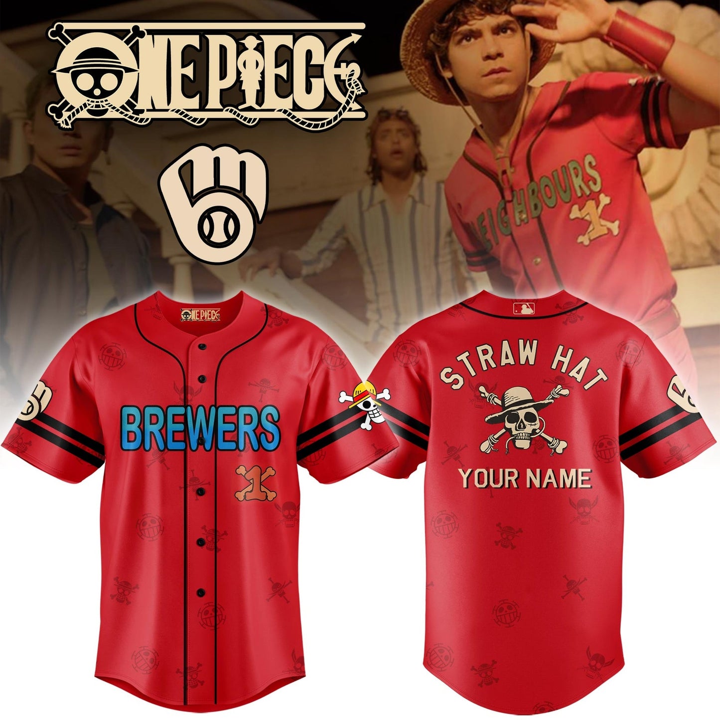 ALL TEAM MLB x One Piece Film Jersey Limited Edition + Selling Out Fast (PICK ONE TEAM)