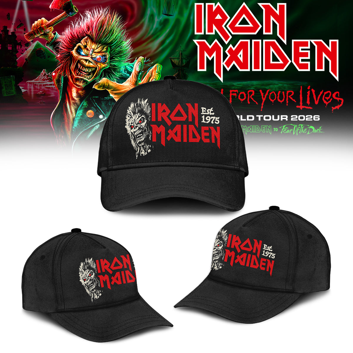 Iron Maiden – Run For Your Lives World Tour shirt