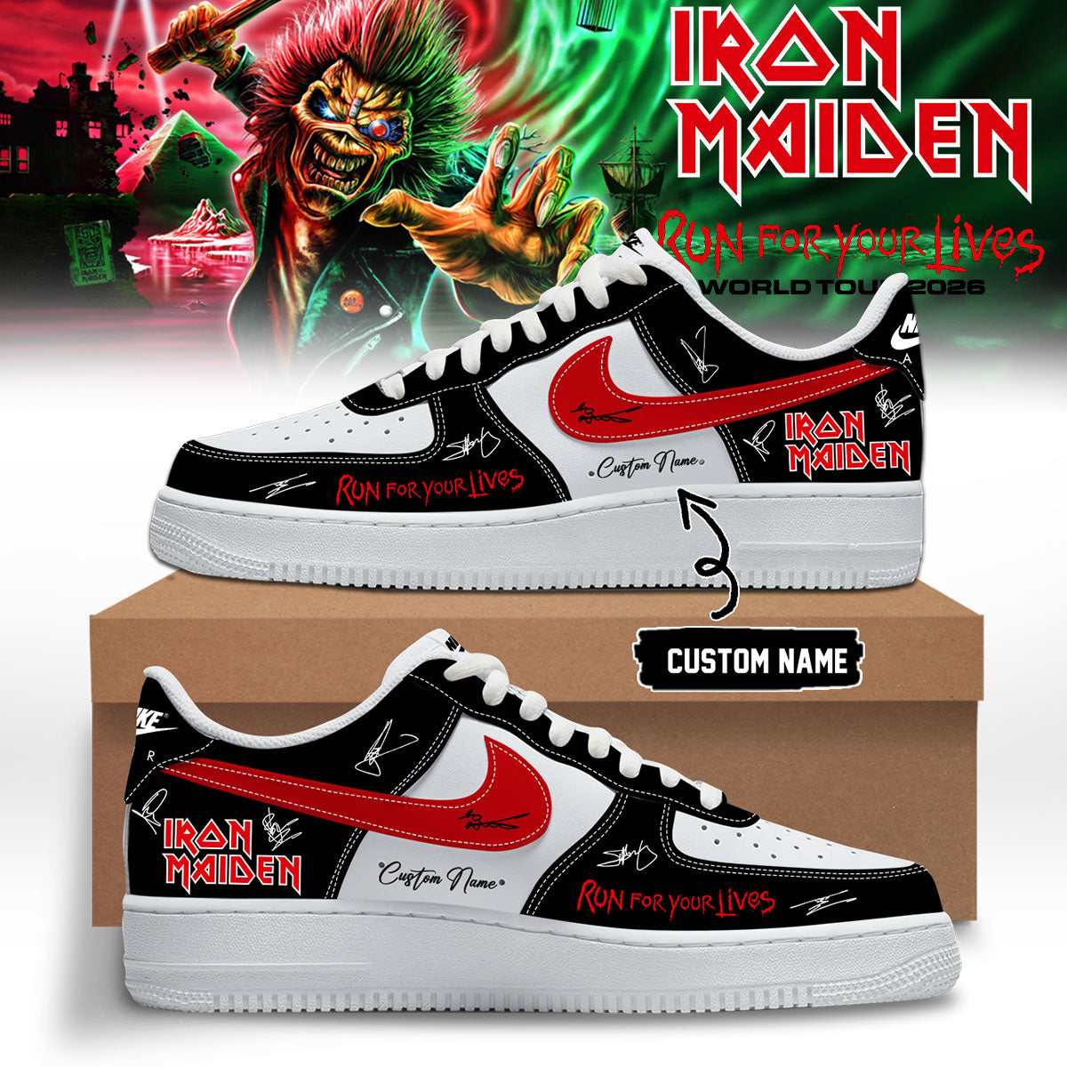 ,Iron Maiden – Run For Your Lives World Tour Shoes