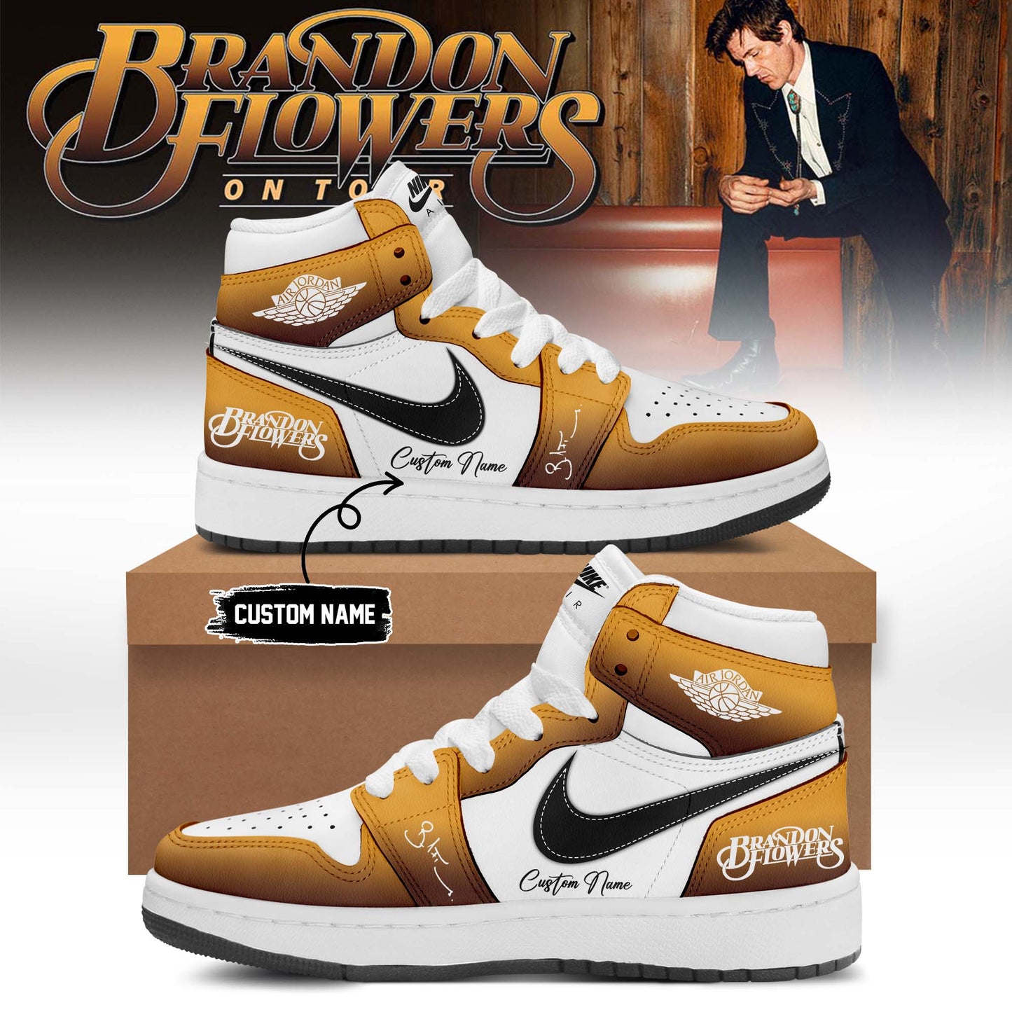 ,,Brandon Flowers On Tour 2026 Limited Edition Signature – Shoes