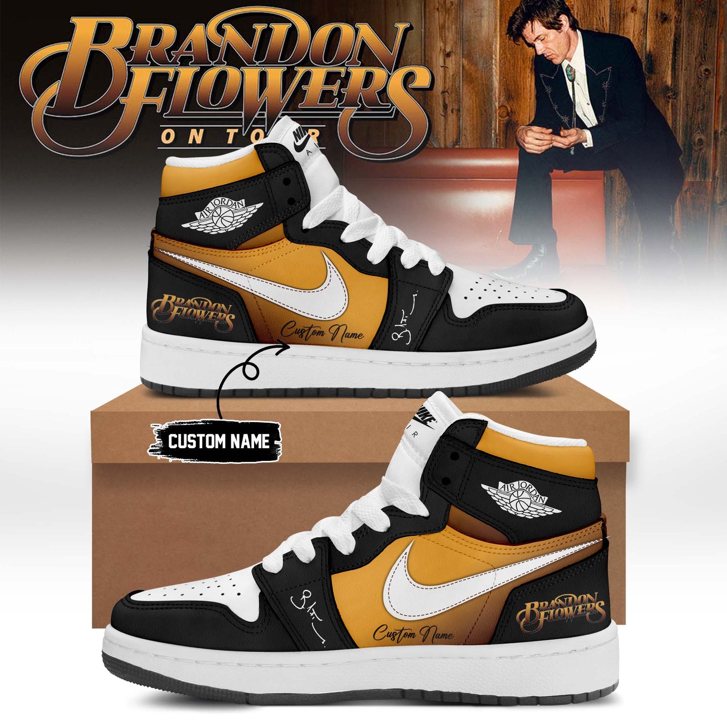 ,,Brandon Flowers On Tour 2026 Limited Edition Signature – Shoes