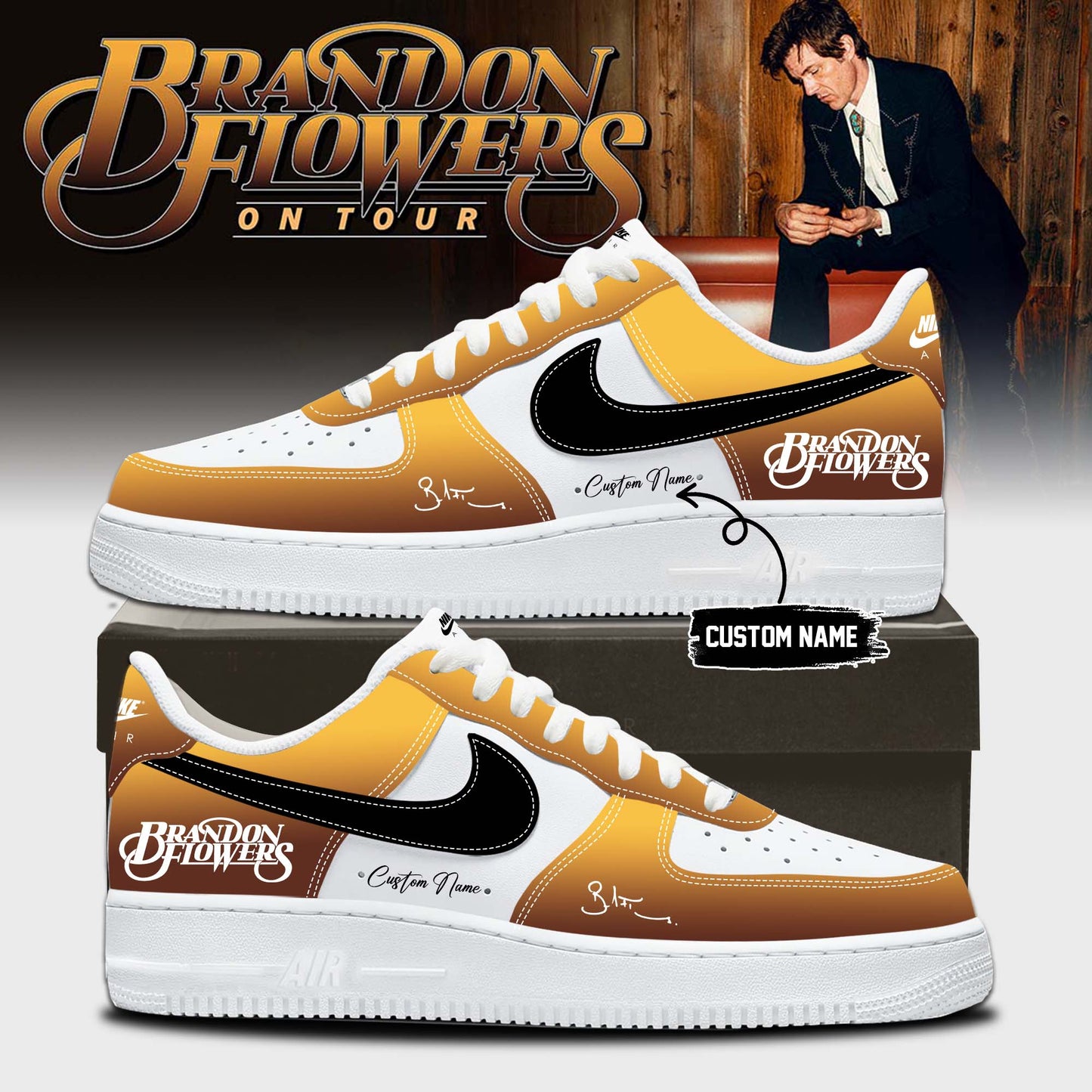 ,,Brandon Flowers On Tour 2026 Limited Edition Signature – Shoes 2