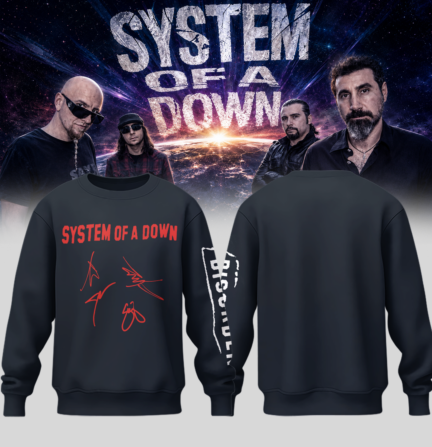 System of a Down “Europe / UK Stadium Tour 2026” – Sweatshirt