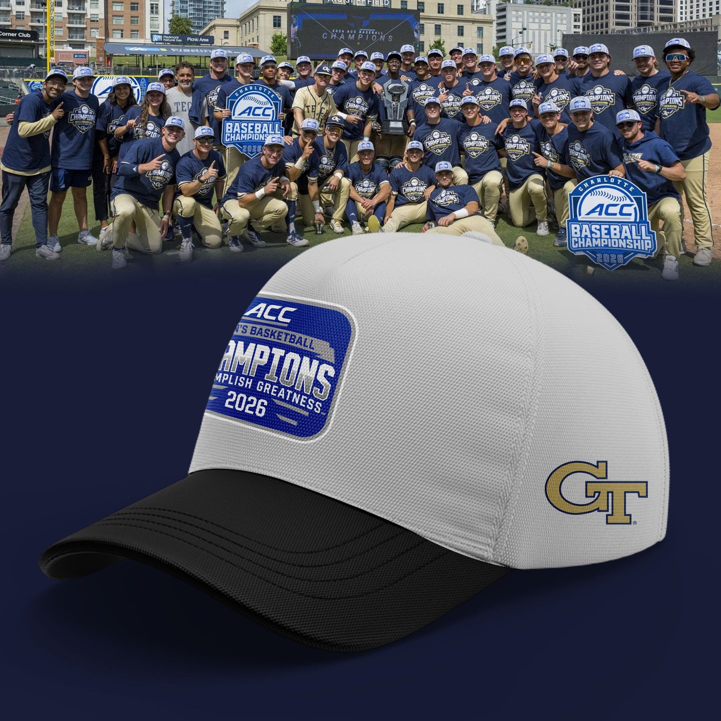 Georgia Tech Baseball TOURNAMENT AND REGULAR SEASON CHAMPIONS T-Shirt