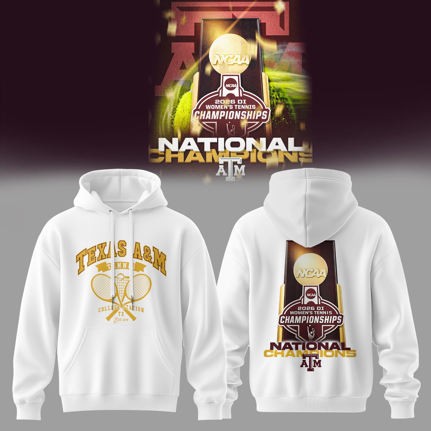 Women’s Tennis Championships – Texas A&M Aggies Hoodie