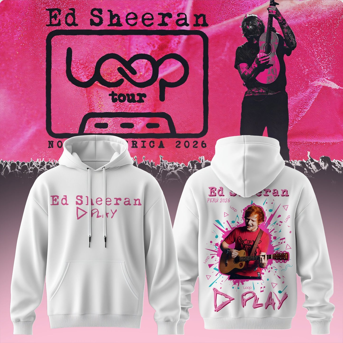 Ed Sheeran – Loop Tour NA 2026 Limited Hoodie